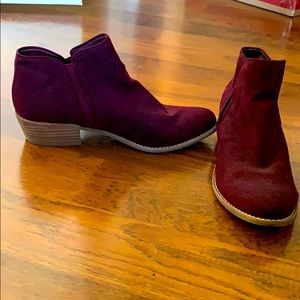 Burgundy ankle Boots